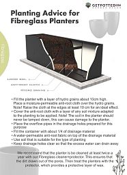 PURE Low Cube Outdoor Fibreglass Planter