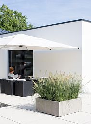 DIVISION Square Low Outdoor Concrete GRC Planter