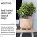 HORTICO GROWER Wooden House Planter with Legs, Indoor Plant Pot Stand with Waterproof Liner