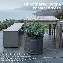 IDEALIST Chelsea Light Concrete Cylinder Garden Planter