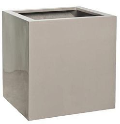 Square Fiberstone Planter by Idealist Premium BLOCK Glossy