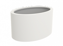 Polyester Ellipse Glossy Outdoor Fiberglass Round Planter Polyester Ellipse Glossy Outdoor Fiberglass Round Planter