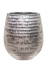 Opus Polystone Planter + Liner | Hammered Finish Indoor Plant Pot
