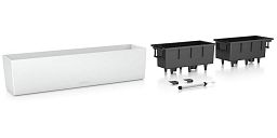 LECHUZA BALCONERA Color Trough Poly Resin Self-watering Planter Set