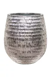 Opus Polystone Planter + Liner | Hammered Finish Indoor Plant Pot