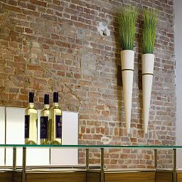 Wall Cone Round Tall Polystone Indoor Planter