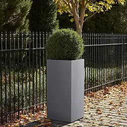 IDEALIST Lite Tall Square Contemporary Light Concrete Planter Set