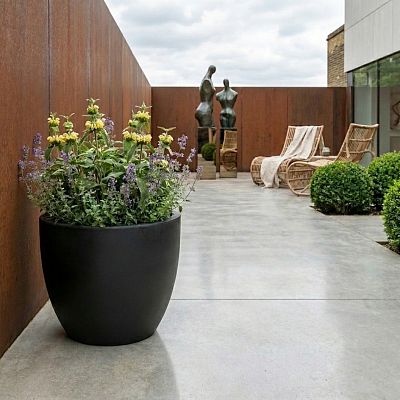 IDEALIST Lite Contemporary Light Concrete Egg Planter