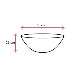 Loft Bowl Polystone Indoor Planter
