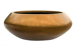 Silver Leaf Bowl Planter | Round Indoor Plant Pot