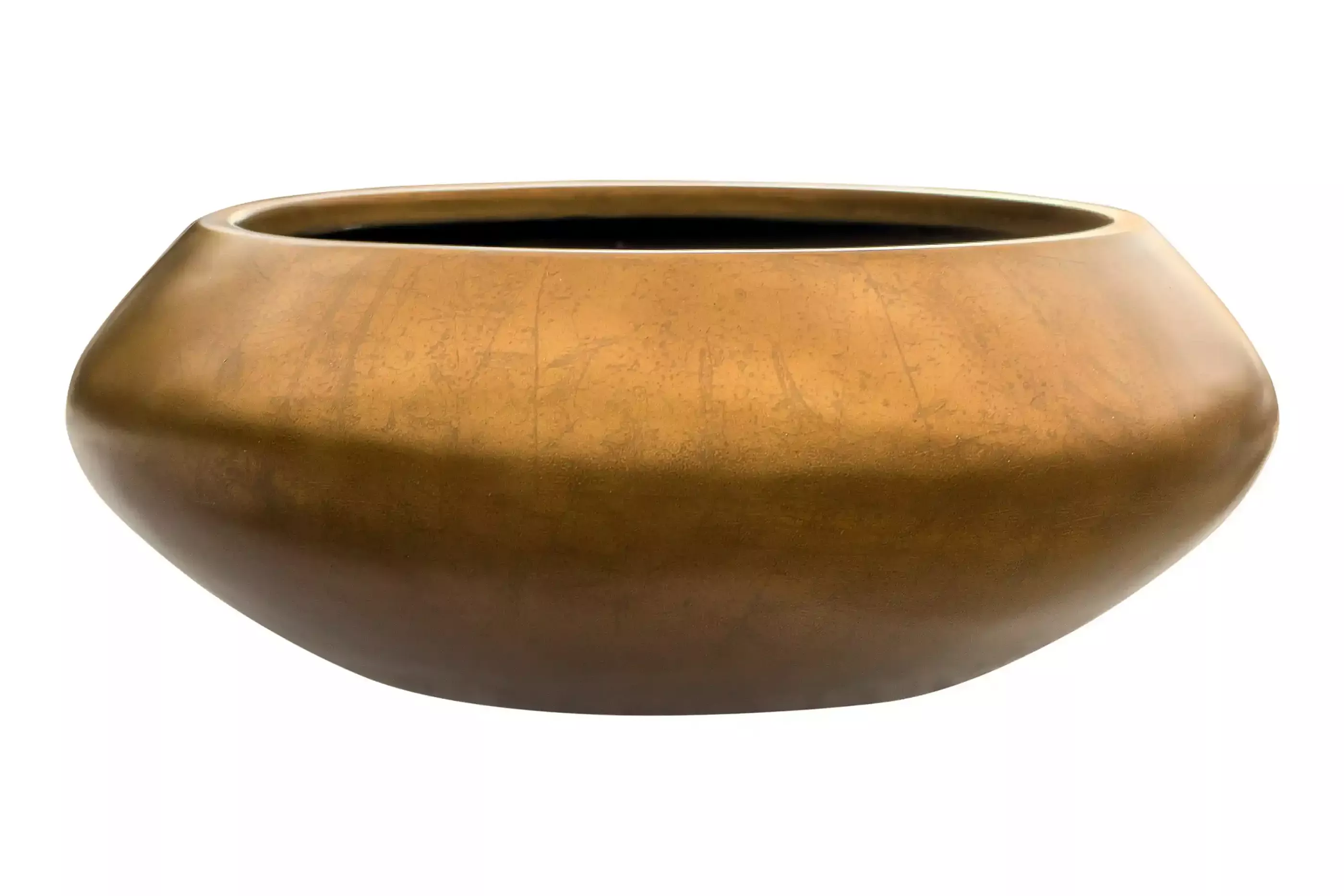 Silver Leaf Bowl Planter | Round Indoor Plant Pot