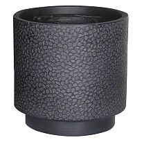 IDEALIST Lite Hammered Stone Black Cylinder Outdoor Planter D30 H30 cm...