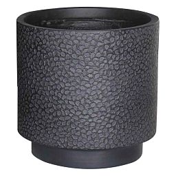 IDEALIST Lite Hammered Stone Cylinder Outdoor Planter