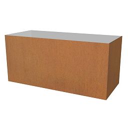 Cortenstyle Trend on Ring Rectangle Planter IN\OUT
