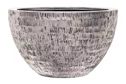 Opus Polystone Bowl Planter | Hammered Finish Indoor Plant Pot