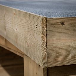 Outdoor Wooden Overlap Presssure Treated Apex Log Store by Forest Garden