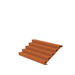 5 Steps Corten Steel Stair