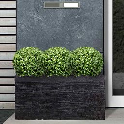 IDEALIST Lite Ribbed Light Concrete Trough Planter