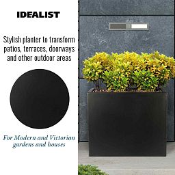 IDEALIST Lite Contemporary Light Concrete Trough Planter