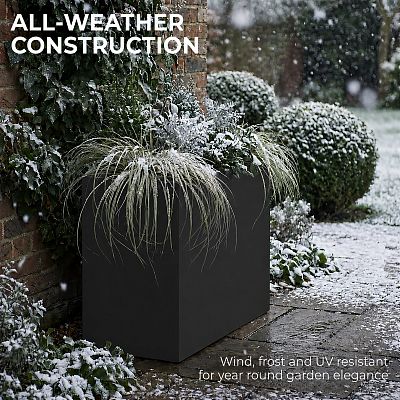 IDEALIST Lite Contemporary Light Concrete Trough Planter