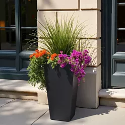 IDEALIST Lite Tall Tapered Contemporary Light Concrete Planter