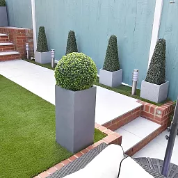 IDEALIST Lite Tall Square Contemporary Light Concrete Planter