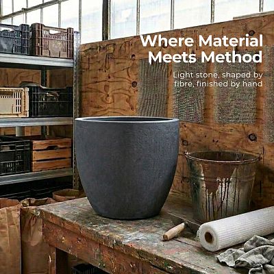IDEALIST Lite Contemporary Light Concrete Egg Planter