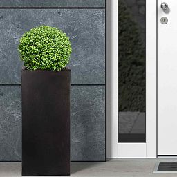 IDEALIST Lite Tall Square Contemporary Light Concrete Planter Set