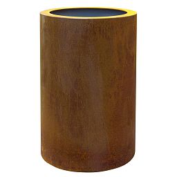 Cortenstyle Standard Topper on Wheels Tall Planter IN\OUT