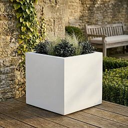 IDEALIST Lite Square Box Contemporary Light Concrete Planter