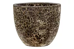 Lava Ceramic Round Planter | Indoor and Outdoor Plant Pot