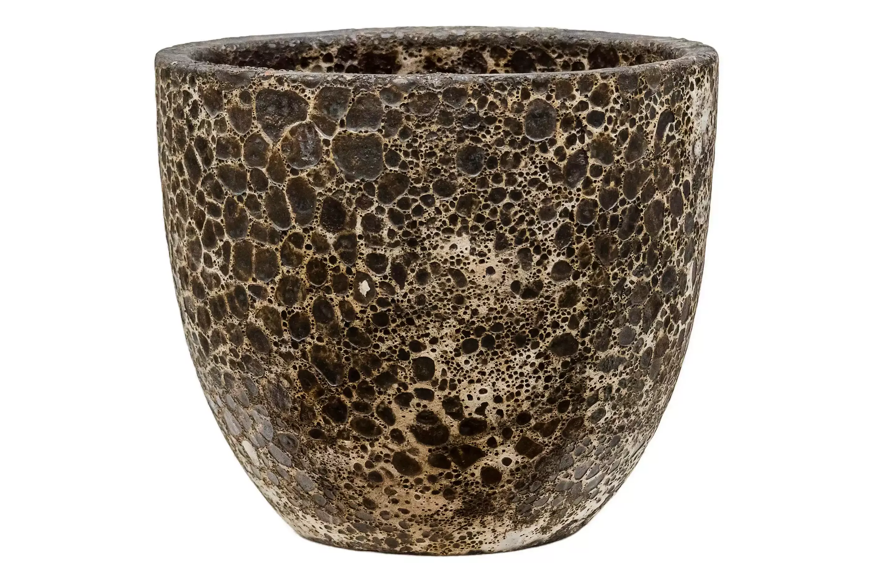 Lava Ceramic Round Planter | Indoor and Outdoor Plant Pot