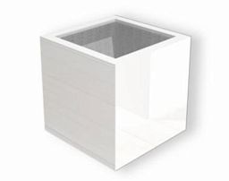 Glossy Outdoor Fiberglass Square Planter