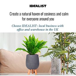 IDEALIST Lite Honeycomb Style Egg Planter on Legs, Round Pot Plant Stand Indoor
