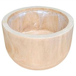 HORTICO GAIA Wooden House Planter with Legs, Tall Indoor Plant Pot Stand with Waterproof Liner