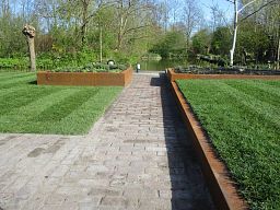 Andes Trough Corten Steel Outdoor Planter