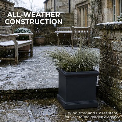 IDEALIST Lite Victorian Box Square Light Stone Outdoor Planter