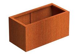 Andes Outdoor Corten Steel Trough Planter