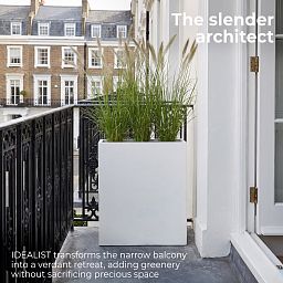 IDEALIST Lite Narrow Contemporary Light Concrete Trough Planter