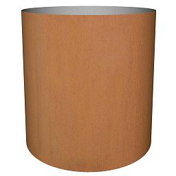 Cortenstyle Standard on Wheels Round Planter IN\OUT