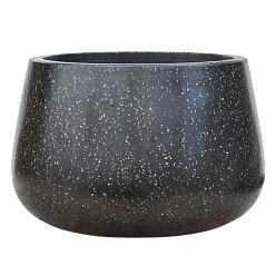 Terrazzo Fiberstone Planter | Low Indoor and Outdoor Plant Pot