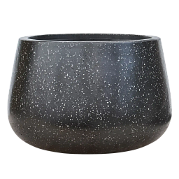 Terrazzo Fiberstone Planter | Low Indoor and Outdoor Plant Pot