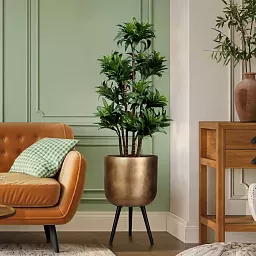 IDEALIST Lite Round Planter on Legs, Round Pot Plant Stand Indoor