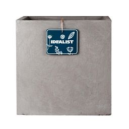 IDEALIST Lite Square Box Contemporary Light Concrete Planter