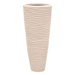 Composits Polystone Partner Seaside Round Tall Indoor Planter Pot