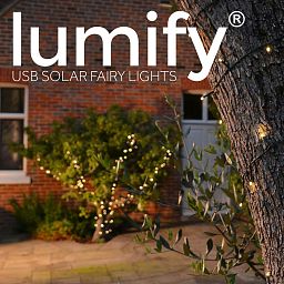 Lumify Premium Solar Outdoor Garland with Lights
