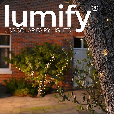 Lumify Premium Solar Outdoor Garland with Lights
