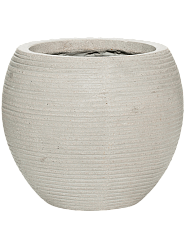Ridged Ficonstone Globe Planter | Indoor and Outdoor Plant Pot