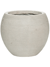 Ridged Ficonstone Globe Planter | Indoor and Outdoor Plant Pot