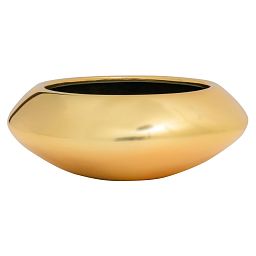 Round Fiberstone Bowl Glossy Tara Planter by Idealist Premium